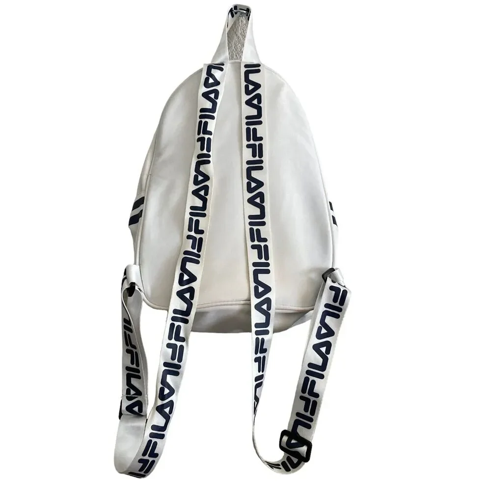Fila Logo Mini Backpack 9x5x11 White Red Blue School Bookbag